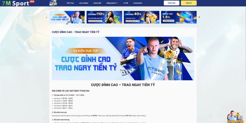 Các khuyến mãi của nền tảng đều có đính kèm điều kiện tham gia